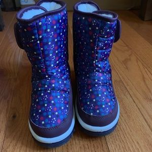 Girl Winter Boots Waterproof with Fur Lined
